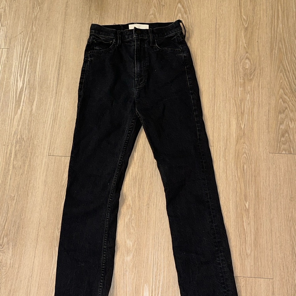 Mother Straight cut Black Jeans